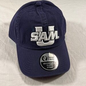 Desert Cactus Samford University Baseball Hat Adult OS Blue NEW Bulldogs